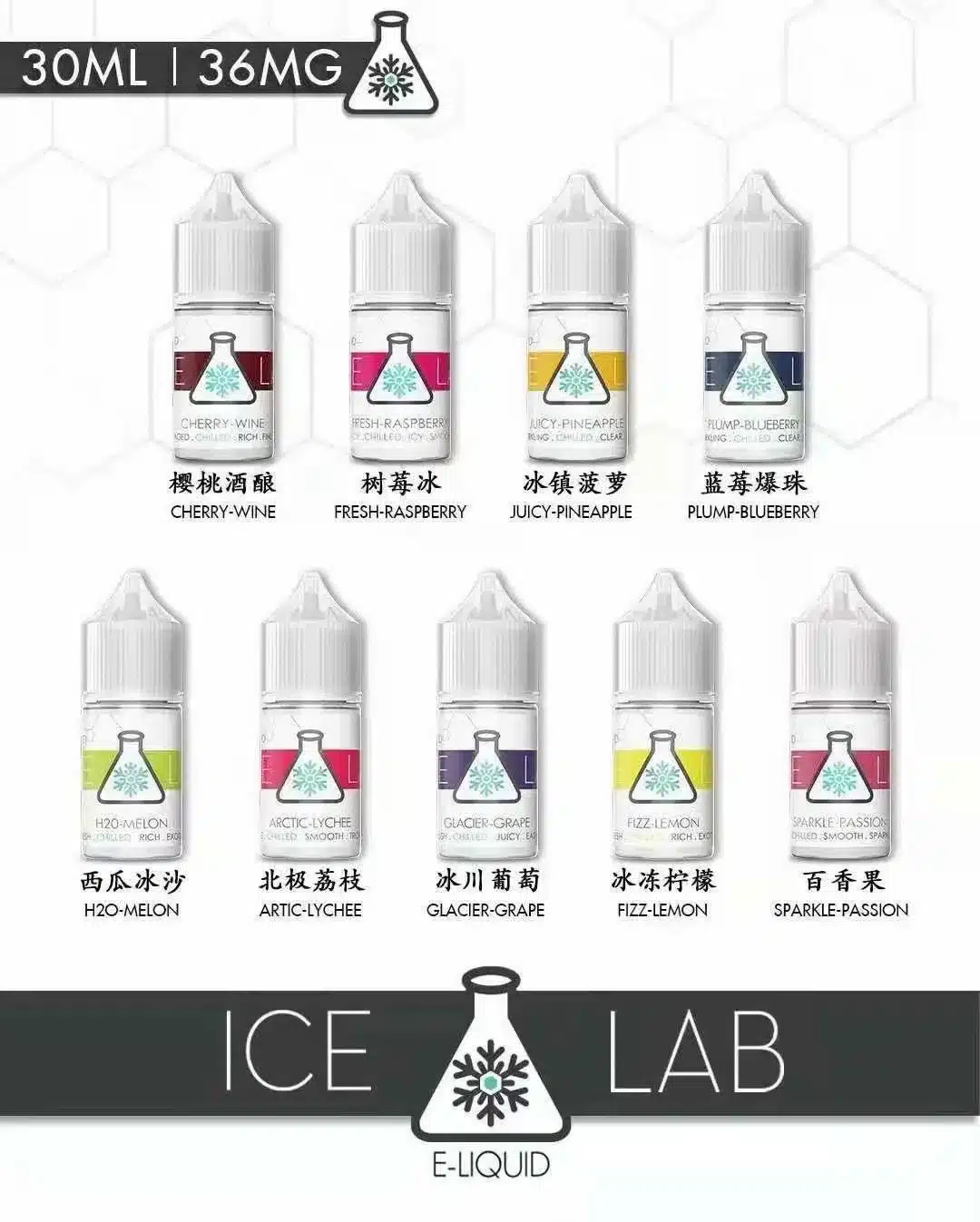 ICE LAB小煙油 冰凍實驗室 30ml/36mg 【買五送一】